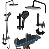 Rea Termostatski set za prhanje zlata Savio Black | Shoptok.si