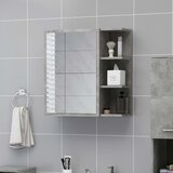 vidaXL Kopalniška omarica z ogledalom betonsko siva 62,5x20,5x64 cm Cene