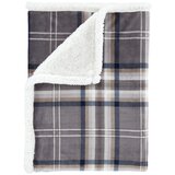 Catherine Lansfield Siva odeja iz sherpa flisa 130x170 cm Kelso Check – | Shoptok.si