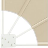 vidaXL Zaslon za zasebnost na balkonu Bež 115 x 115 cm blago | Shoptok.si