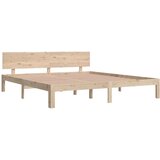  Okvir za krevet od masivnog drva 180 x 200 cm 6FT veliki bračni | shoptok.hr