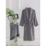 Set Bademantil sa peškirom Cora, Anracit