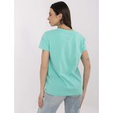 BASIC Feel Good T-shirt-CLM-TS-1640.87-Turquoise | Shoptok.si