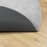  Tepih IZA kratkih vlakana skandinavski izgled sivi Ø 80 cm | shoptok.hr