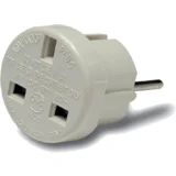 strujni adapter Euro/UK -1405, Bijeli