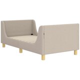  Krevet za djecu s uzglavljem Svijetlo siva 80 x 160 cm Vuna | shoptok.hr