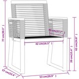  5-dijelni vrtni blagovaonski set crni | shoptok.hr