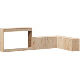  Noćni ormarić s radnim stolom 232x122x75 cm Masivno drvo Bor | shoptok.hr