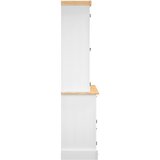  Visoka komoda Corona bijela 112x43x196cm borovina meksički stil | Eponuda.ba
