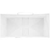  Papirnate vrećice 250 kom s ručkama bijele 21x11x36 cm | shoptok.hr
