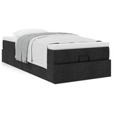 vidaXL Otomanski okvir kreveta s madraca crni 90x200cm od tkanine Cijene