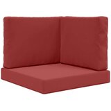  Zunanja blazina za kavč 3 pcs vinsko rdeča Poliester, (5000202517) | Shoptok.si