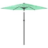  Vrtni suncobran s čeličnom šipkom zeleni 223x223x213 cm | shoptok.hr