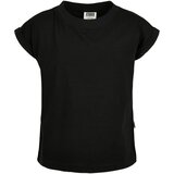 Urban Classics Girls' organic T-shirt with extended shoulder black | Shoptok.si