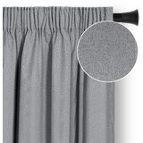 Restilo CORITA curtain, steel grey, plain, classic‑modern style, multifunctional heading tape, material: textured fabric with blackout effect, 140 x 245 cm | shoptok.hr