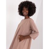 RELEVANCE Dress-RV-SK-6274.36P-dark beige | Shoptok.si