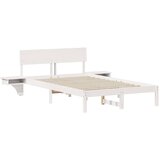  Krevetna konstrukcija Bijelo 120 x 200 cm Čvrsto borovo drvo Bijela 210 x 193.5 x 73 cm | shoptok.hr