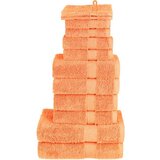 vidaXL 12-dijelni vrhunski set ručnika SOLUND narančasti 600 gsm | shoptok.hr