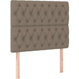  Krevet s oprugama i madracem smeđesivi 90x190 cm od tkanine | shoptok.hr