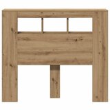  LED uzglavlje boja hrasta artisan 120x18,5x103,5 cm drveni | shoptok.hr