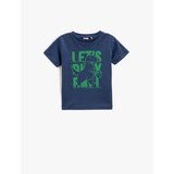 Koton Dinosaur Printed Short Sleeve T-Shirt Crew Neck | shoptok.hr