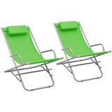  Stolice za ljuljanje 2 kom čelične zelene | shoptok.hr