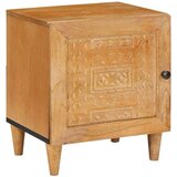 vidaXL Nočna omarica Svetlo rjava 40 x 33 x 46 cm trden mangov les | Shoptok.si