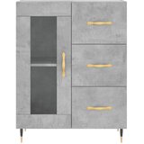  Visoka komoda siva betona 69,5x34x180 cm od konstruiranog drva | shoptok.hr
