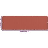Balkonski zastor terakota 120 x 400 cm HDPE | Shoptok.si