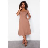 Trendyol Curve Mink More Sustainable Midi Knitted Dress | shoptok.hr