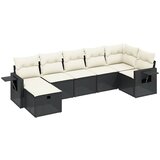 vidaXL 7-dijelni set vrtnih sofa od poliratana s jastucima crni | shoptok.hr
