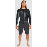 1.5Mm Front Zip Lycra black