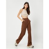 Koton Trousers Straight Leg Ribbed Pocket Detailed With Buttons. | Shoptok.si