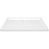  Podloga za tuširanje s točkicama bijela 70 x 100 x 4 cm ABS | shoptok.hr