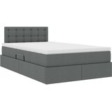  Krevet s prostorom za pohranu s LED-om Tamno siva 120 x 190 cm | shoptok.hr