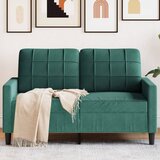 vidaXL Dvosjed tamnozeleni 120 cm baršunasti | shoptok.hr