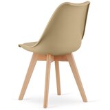  Stolica MARK - Tamno bež / Prirodne noge x 2 | shoptok.hr