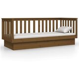  Dnevna postelja medeno rjava 75x190 cm trdna borovina, (20727251) | Shoptok.si