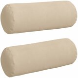  Valjkasti jastučići 2 pcs Krema Ø 25 x 70 cm Mikrofiber tkanina | Eponuda.com