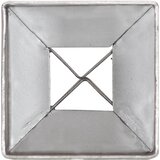  Šiljci za tlo 6 kom srebrni 7 x 7 x 75 cm od pocinčanog čelika | shoptok.hr