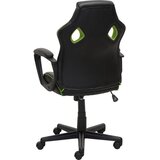 XORA pisarniški stol kovina, umetna masa, tekstil siva, zelena, črna | Shoptok.si