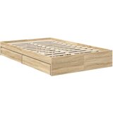  Krevet s od storage Sonoma hrast 120 x 200 cm Konstruirano drvo | shoptok.hr