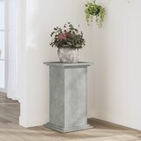 Furnova Stalak za biljke boja betona 33x33x60 cm konstruirano drvo | shoptok.hr