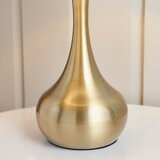  Endon 61191 - Prigušiva stona lampa PICCADILLY 1xE14/40W/230V mesing/bež | Eponuda.com