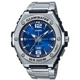 Casio Muški ručni sat, Kvarcni mehanizam, Plavi brojčanik, MWA-100HD-2AVDF, Srebrna boja Cene