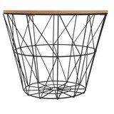 Atmosphera sto 38X30,5CM mdf/čelik crna/natur | Eponuda.com