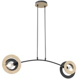  Visilica na sajli SKIVA 2xE27/15W/230V crna/bež | Eponuda.com