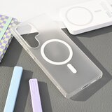  Torbica Magsafe Matte PC za Samsung S938B Galaxy S25 Ultra bela Cene