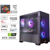 MEGA Računalnik MT S7X R5-5500/RTX3050/16GB/1TB-4.0/750W/Brez OS/črna RGB, (21218397)