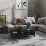  Stolić za kavu sjajni sivi 103,5 x 60 x 35 cm konstruirano drvo | shoptok.hr